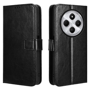 Xiaomi Redmi 14C/14R/Poco C75 Pung med Magnetisk Lukning - sort