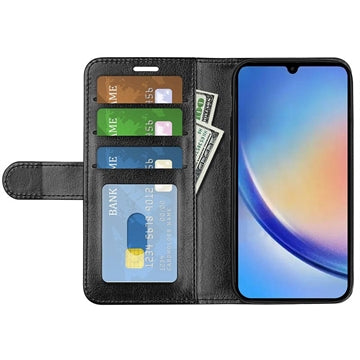 Samsung Galaxy A34 5G Pung Taske med Magnetisk Lukning - Sort