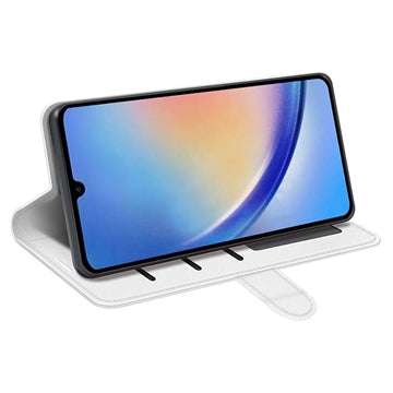 Samsung Galaxy A34 5G Pung Taske med Magnetisk Lukning - Hvid