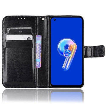 Asus Zenfone 9 Pung Taske med Magnetisk Lukning - Sort