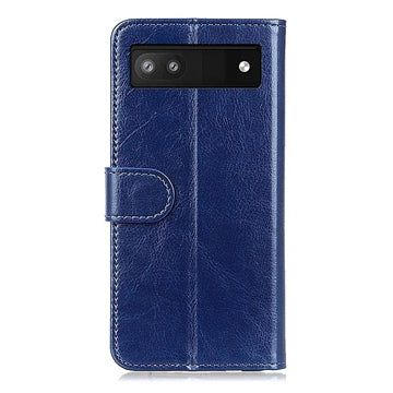 Google Pixel 7a Pung Taske med Magnetisk Lukning - Blå