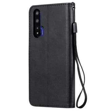 Huawei Nova 5T, Honor 20/20S Pung Taske med Magnetisk Lukning - Sort