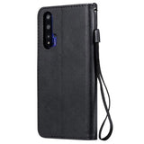 Huawei Nova 5T, Honor 20/20S Pung Taske med Magnetisk Lukning - Sort