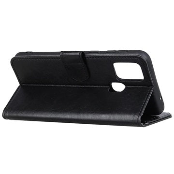 Samsung Galaxy A21s Pung Taske med Magnetisk Lukning - Sort