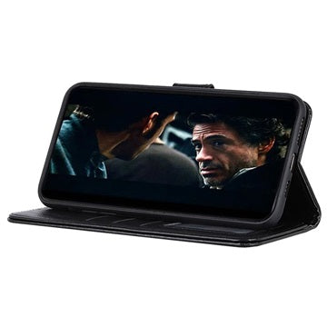 Samsung Galaxy A41 Coverpung med Magnetisk Lukning - Sort