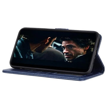 Samsung Galaxy A41 Pung Taske med Magnetisk Lukning - Blå