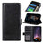 Samsung Galaxy A51 Pung Taske med Magnetisk Lukning - Sort