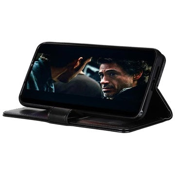 Samsung Galaxy A51 Pung Taske med Magnetisk Lukning - Sort