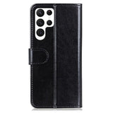 Samsung Galaxy S23 Ultra 5G Pung Taske med Magnetisk Lukning - Sort