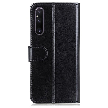 Sony Xperia 1 V Pung Taske med Magnetisk Lukning - Sort