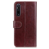 Sony Xperia 1 V Pung Taske med Magnetisk Lukning - Brun
