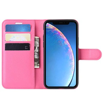 iPhone 11 Pung Taske med Magnetisk Lukning - Hot Pink