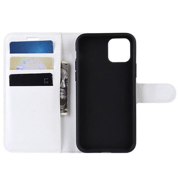 iPhone 11 Pung Taske med Magnetisk Lukning - Hvid