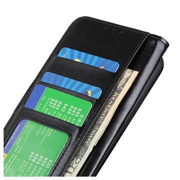 iPhone 14 Pung Taske med Magnetisk Lukning - Sort
