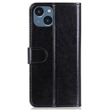 iPhone 14 Pung Taske med Magnetisk Lukning - Sort