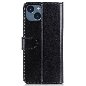 iPhone 14 Pung Taske med Magnetisk Lukning - Sort