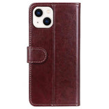 iPhone 14 Plus Pung Taske med Magnetisk Lukning - Brun