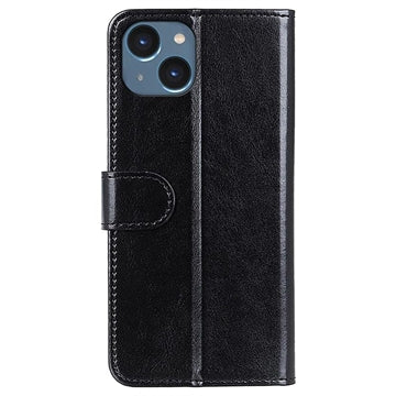 iPhone 15 Plus Pung Taske med Magnetisk Lukning - Sort