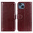 iPhone 15 Plus Pung Taske med Magnetisk Lukning - Brun
