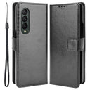 Samsung Galaxy Z Fold4 Pung Cover med Kortlomme - Sort