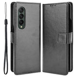 Samsung Galaxy Z Fold4 Pung Cover med Kortlomme - Sort