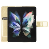 Samsung Galaxy Z Fold4 Pung Cover med Kortlomme - Guld