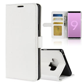 Samsung Galaxy Note9 Pung Taske med Stativ og Magnetisk Lukning - Hvid