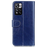 Xiaomi Redmi Note 11 Pro/Note 11 Pro+ Pung Taske med Kortholder og Stand - Blå
