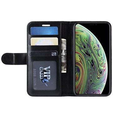 iPhone 11 Pro Pung med Stativ og Magnetisk Lukning - Sort
