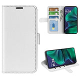 Motorola Moto G Stylus 5G (2025)/Edge 60 Stylus Pung med Magnetisk Lukning - Hvid