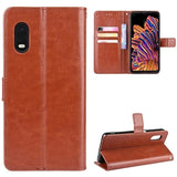 Samsung Galaxy Xcover Pro Pung Taske med Magnetisk Lukning - Brun