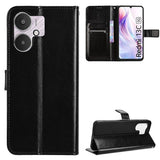 Xiaomi Redmi 13C 5G/Poco M6 Pung Cover med Magnetisk Lukning - Sort