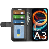 Xiaomi Redmi A3 Pung Cover med Magnetisk Lukning - Sort