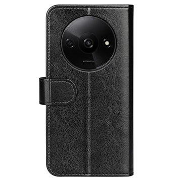 Xiaomi Redmi A3 Pung Cover med Magnetisk Lukning - Sort