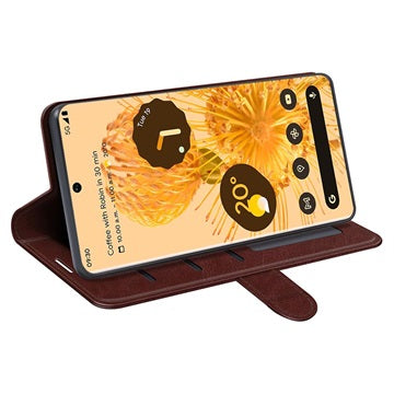 Google Pixel 7 Pung med Magnetisk Lukning - Brun