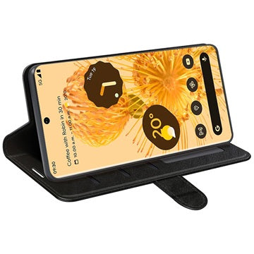 Google Pixel 7 Pro Pung Taske med Magnetisk Lukning - Sort