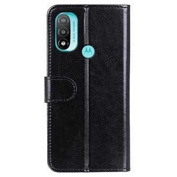 Motorola Moto E20/E30/E40 Pung med Magnetisk Lukning - Sort