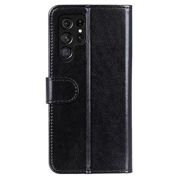Samsung Galaxy S22 Ultra 5G Pung med Magnetisk Lukning - Sort