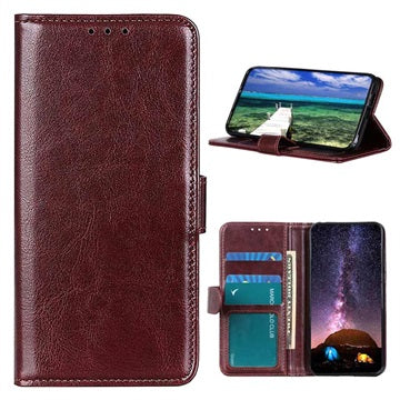 Sony Xperia 1 IV Pung Taske med Magnetisk Lukning - Brun