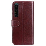 Sony Xperia 1 IV Pung Taske med Magnetisk Lukning - Brun