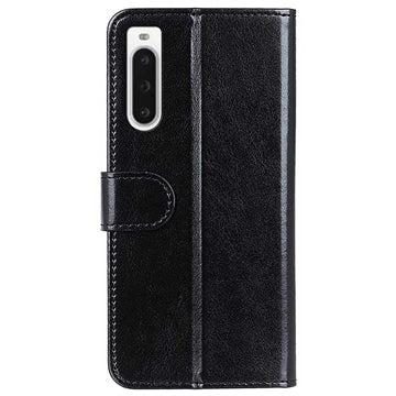 Sony Xperia 10 V Pung med Magnetisk Lukning - Sort
