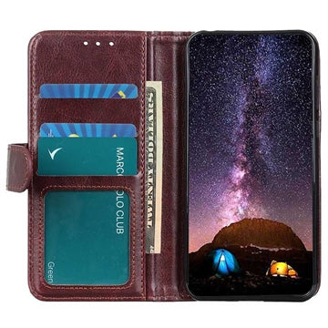 Sony Xperia 10 V Pung med Magnetisk Lukning - Brun