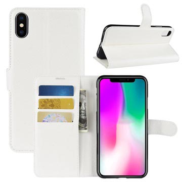 iPhone XR Pung Taske med Magnetisk Lukning - Hvid