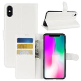 iPhone XR Pung Taske med Magnetisk Lukning - Hvid