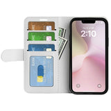 iPhone 16e/17e Pung med Magnetisk Lukning - Hvid