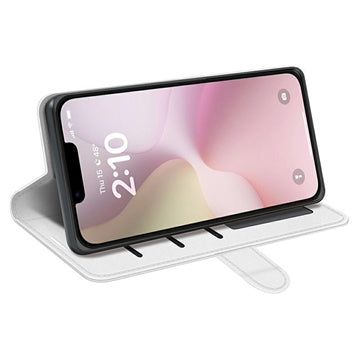 iPhone 16e/17e Pung med Magnetisk Lukning - Hvid