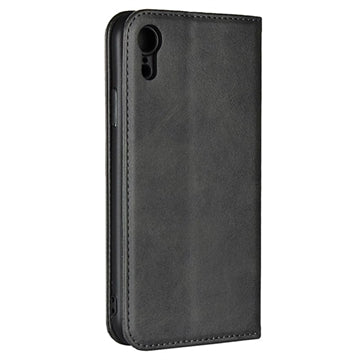 iPhone XR Retro Pung Taske med Magnetisk Lukning - Sort