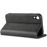 iPhone XR Retro Pung Taske med Magnetisk Lukning - Sort