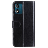 Motorola Moto E13 Pung Cover med Stand - Sort