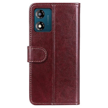 Motorola Moto E13 Pung Cover med Stand - Brun